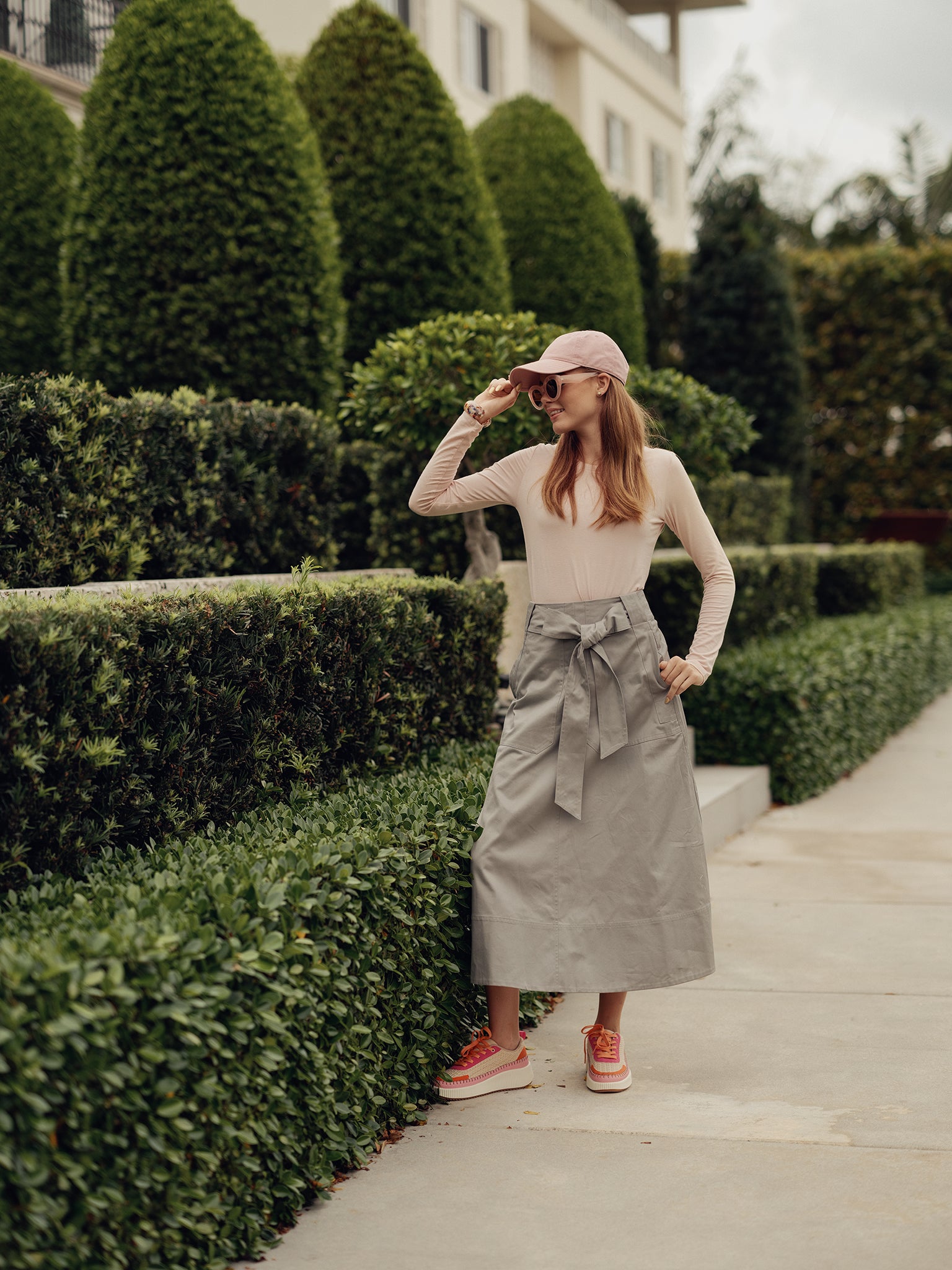 A-line Skirt with Soft Belt