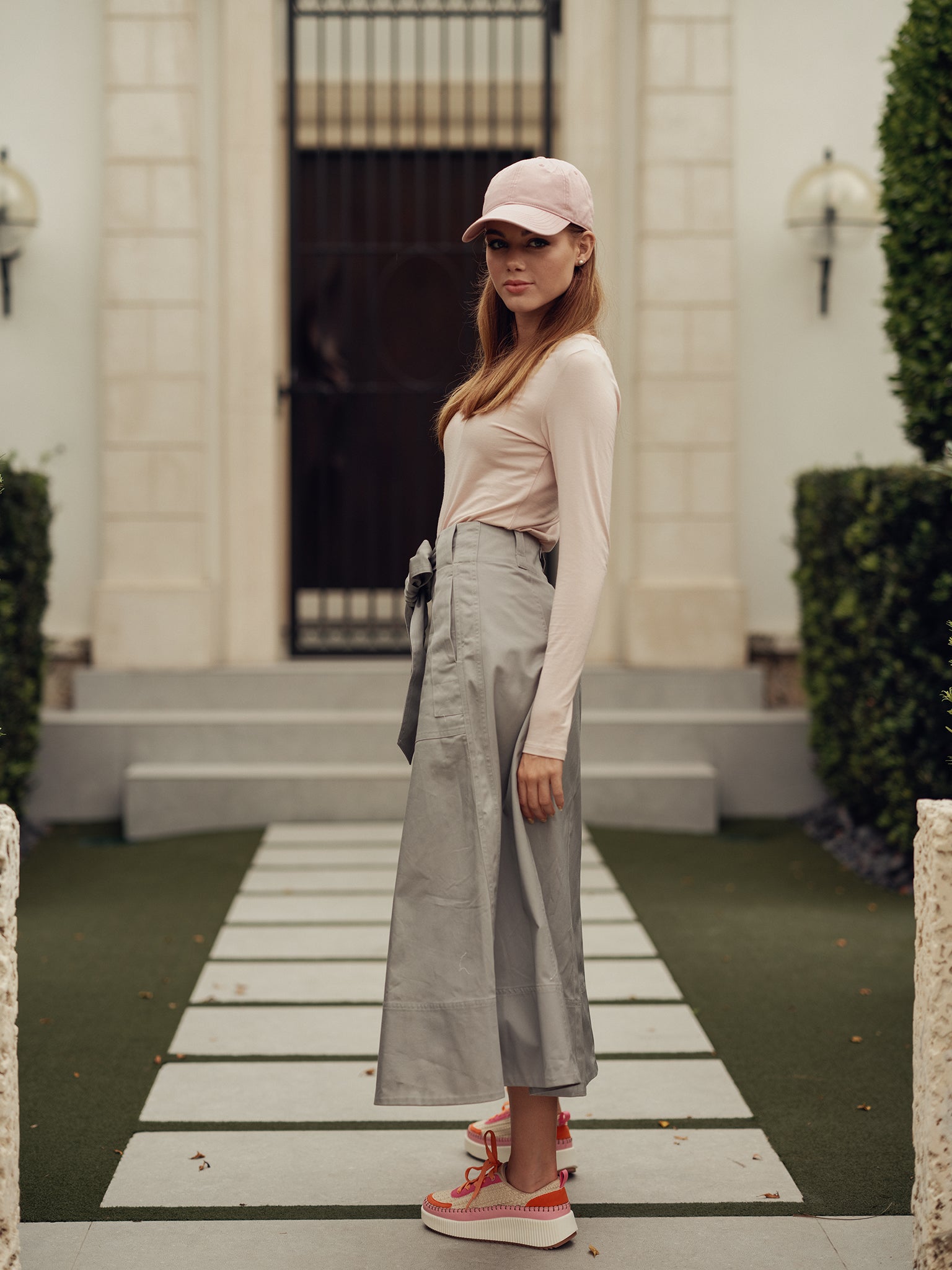 A-line Skirt with Soft Belt