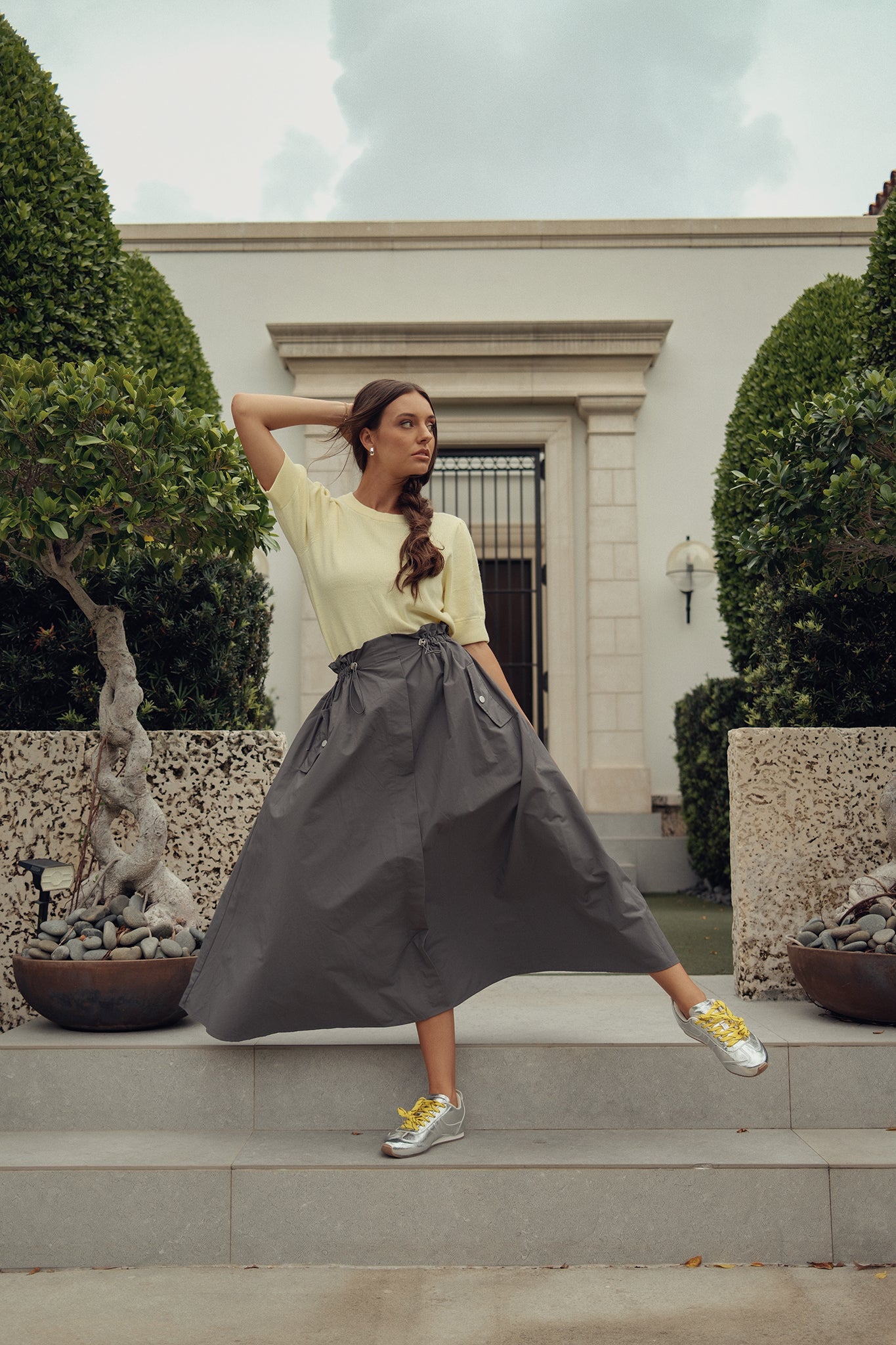 Double Drawstring 2 Pocket Skirt