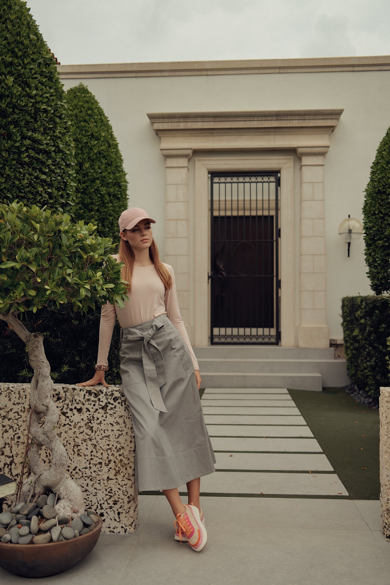 A-line Skirt with Soft Belt
