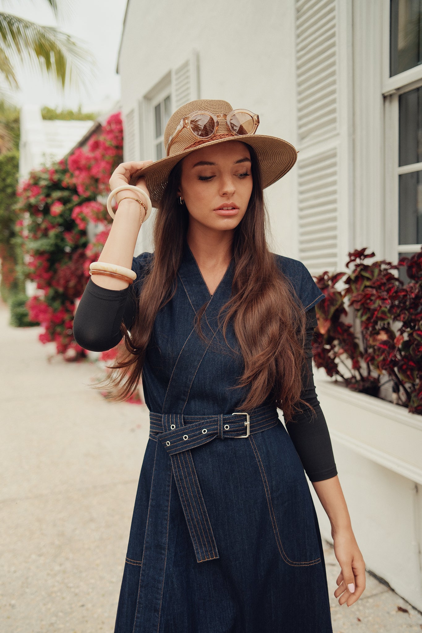 Denim Wrap Dress
