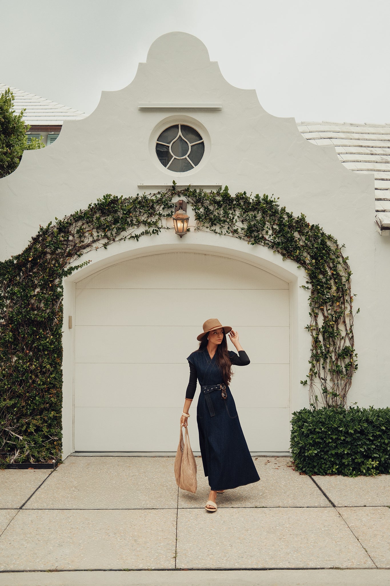 Denim Wrap Dress