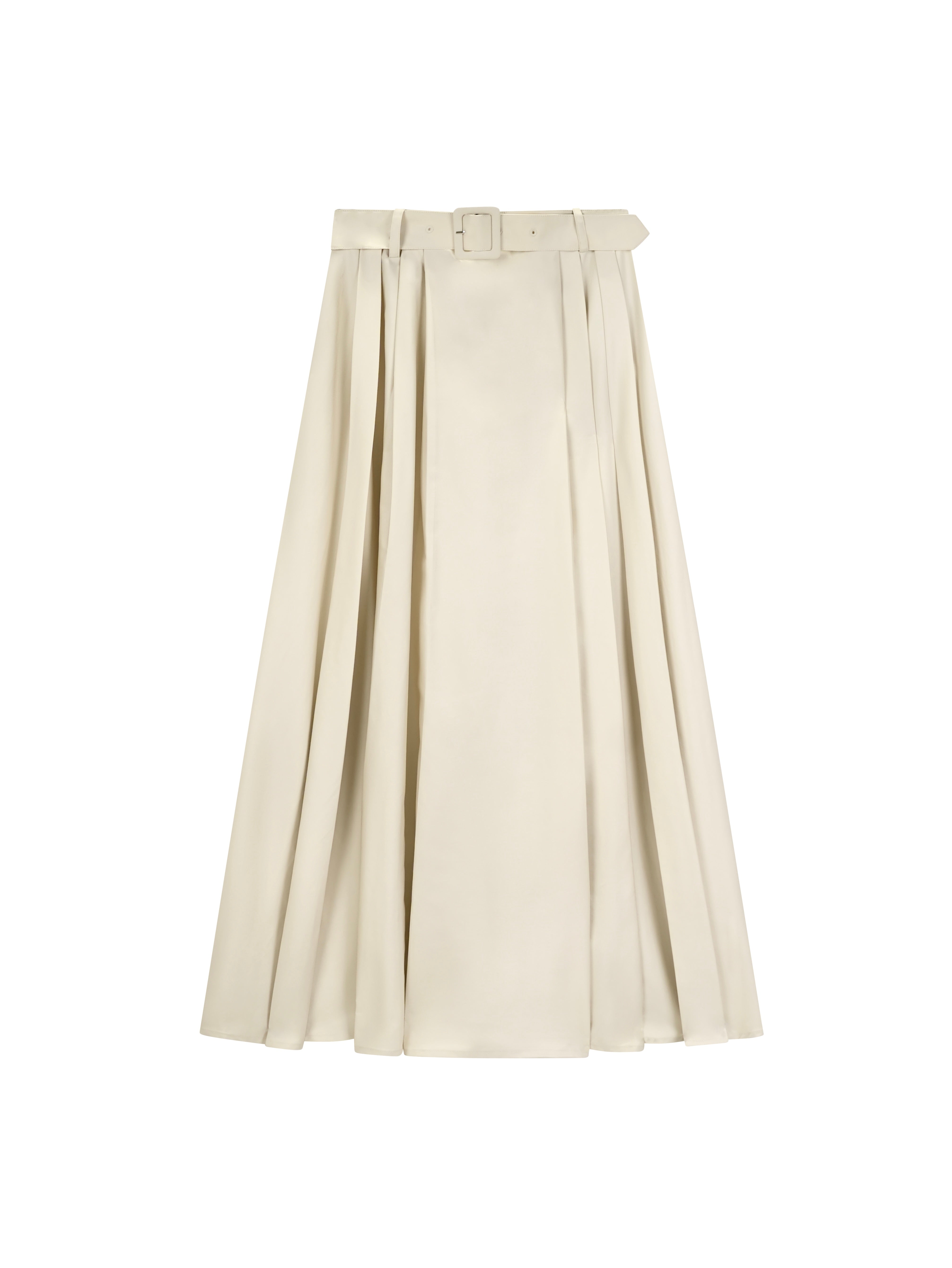 A-line Skirt with Soft Pleats