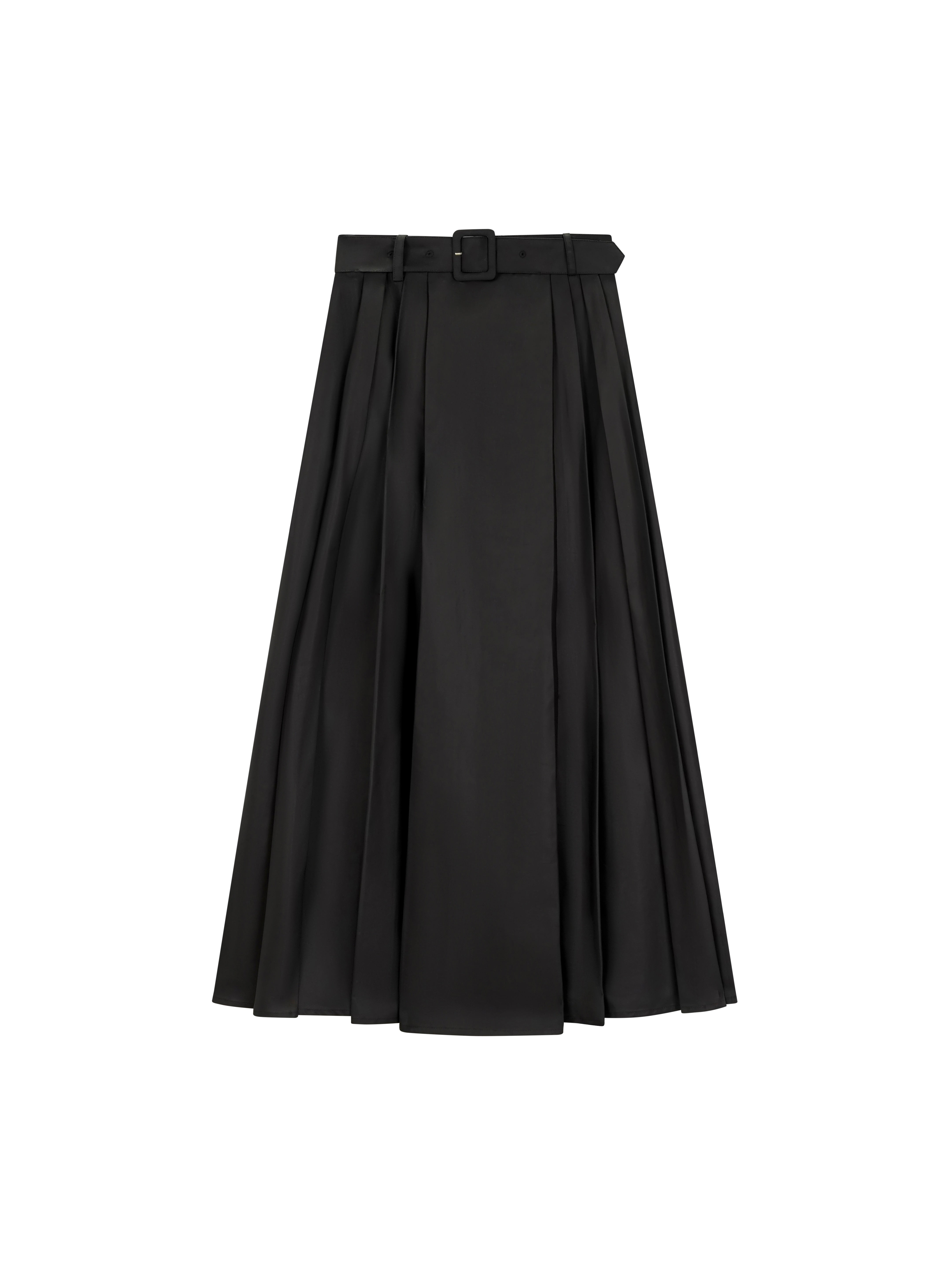 A-line Skirt with Soft Pleats