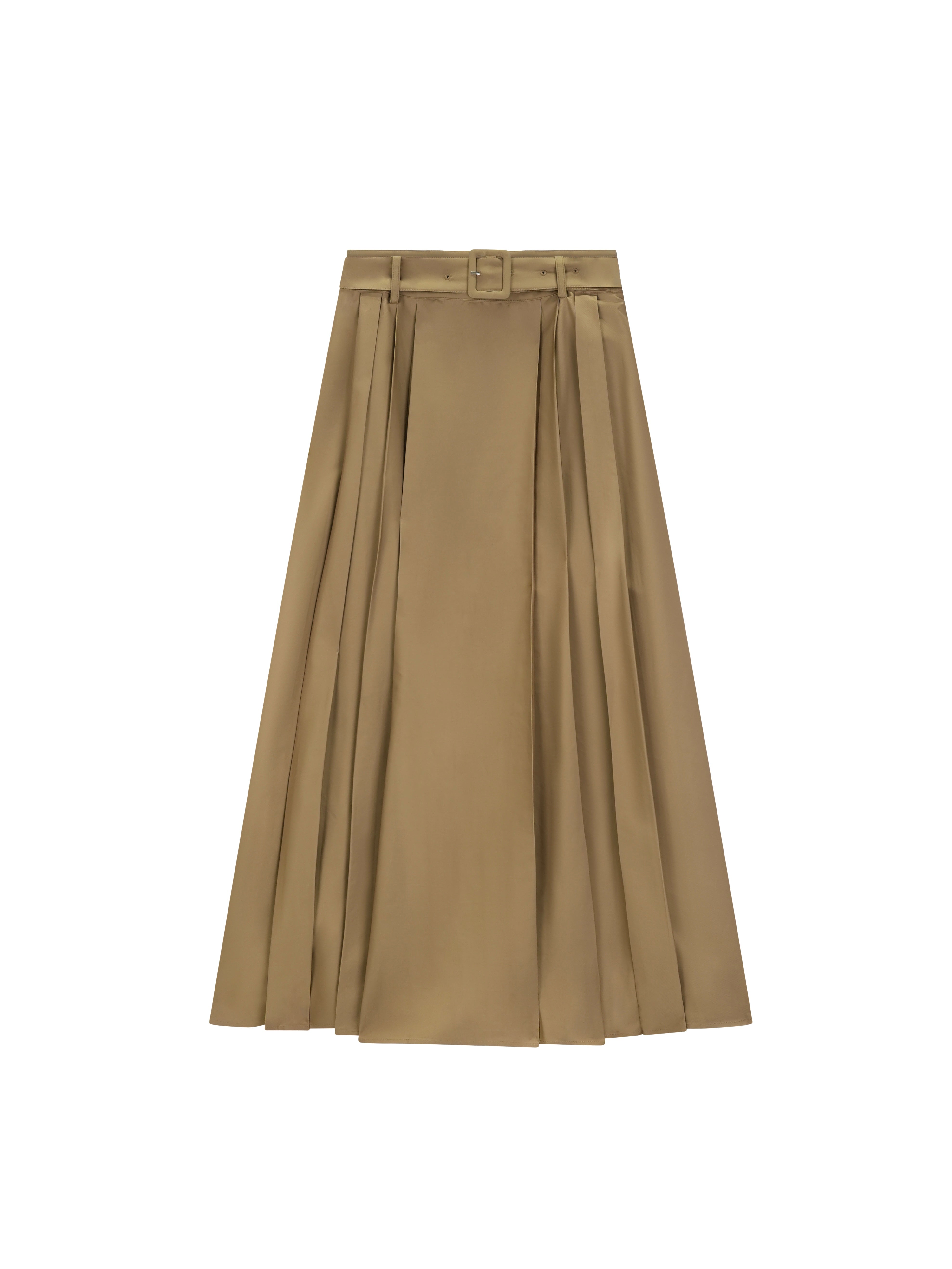 A-line Skirt with Soft Pleats