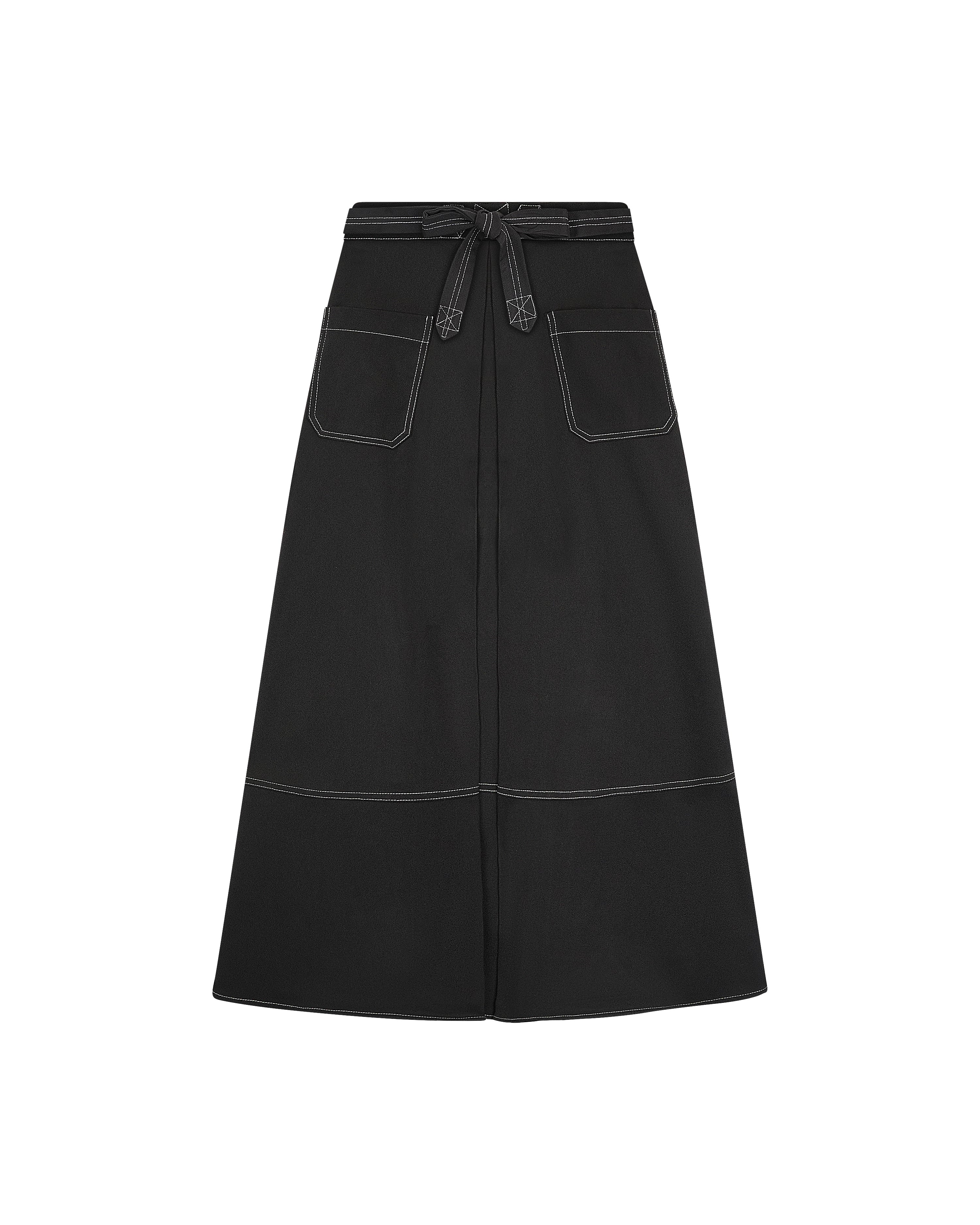 Stitching Pockets and Belt Skirt