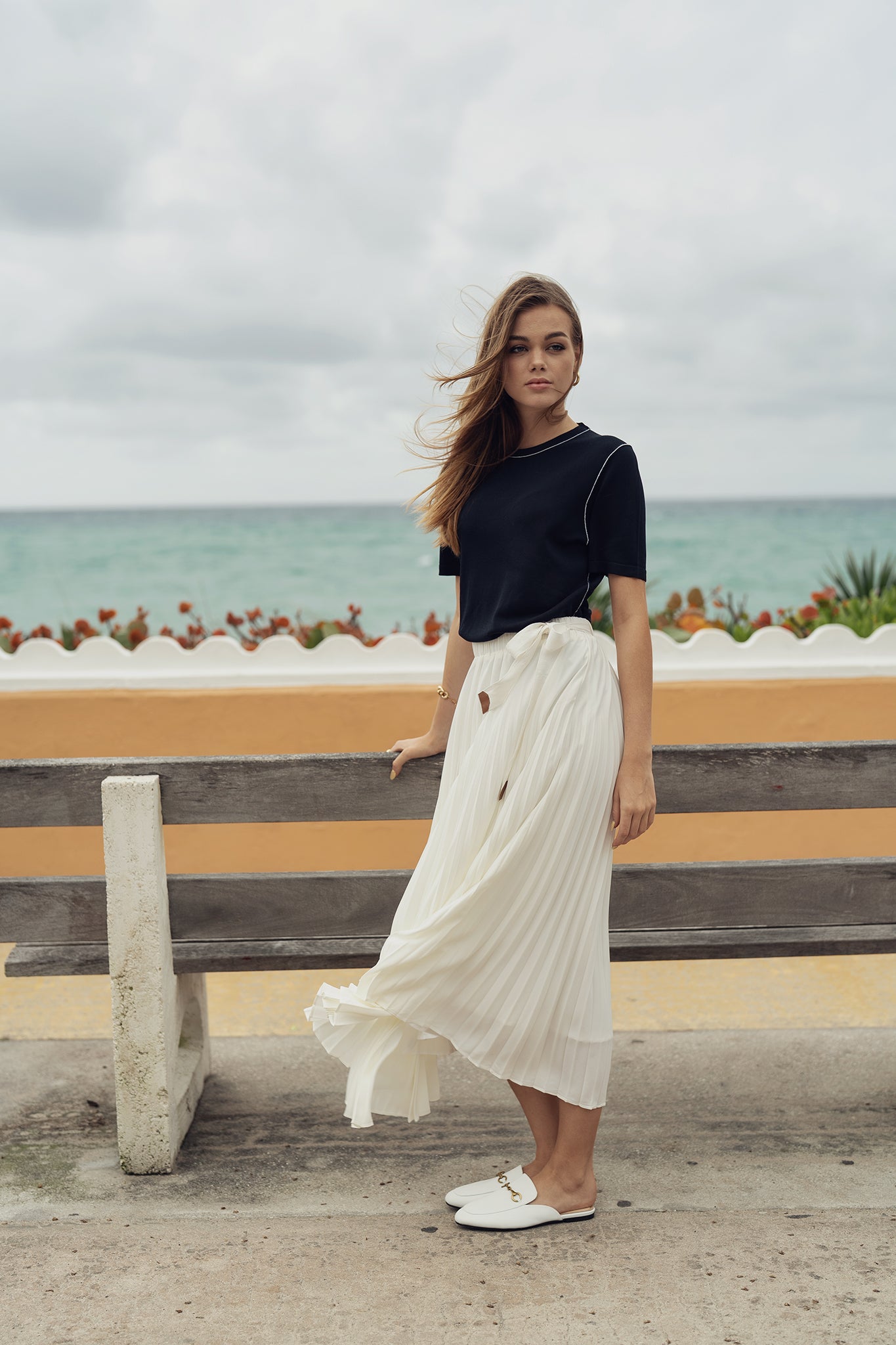 Soft Pleated Skirt