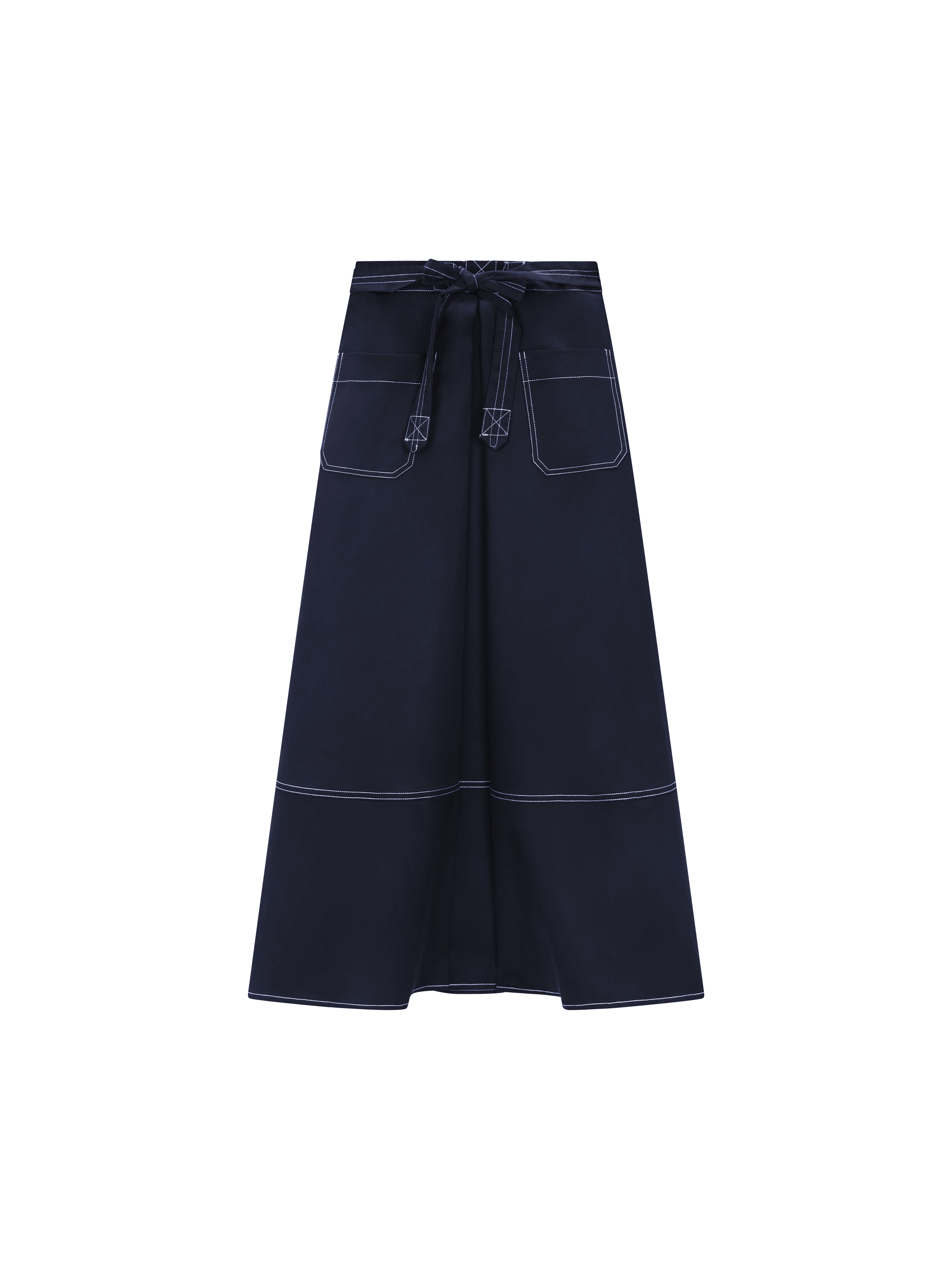 A-line Skirt with Top Stitching