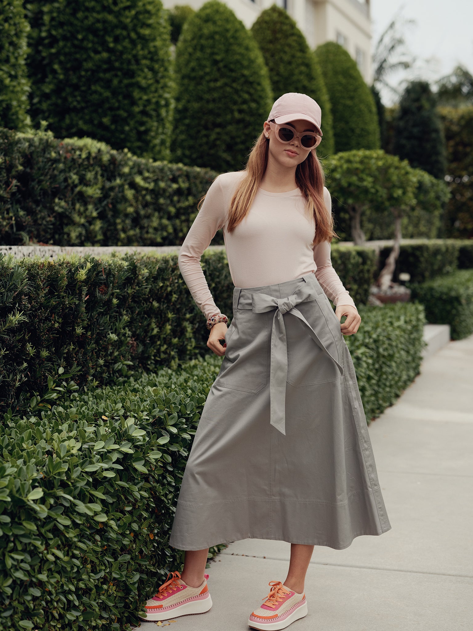 A-line Skirt with Soft Belt