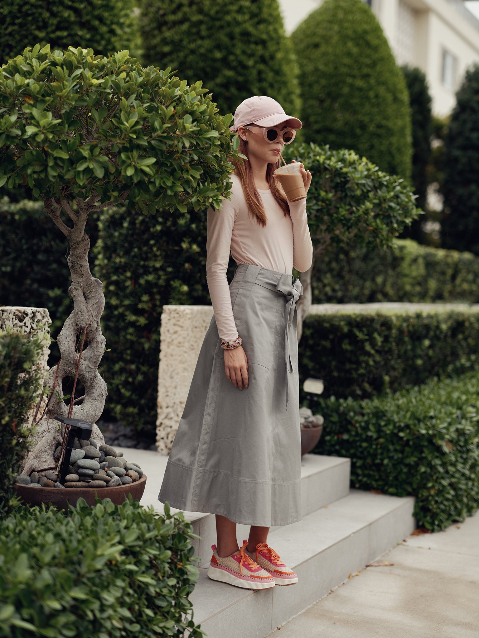A-line Skirt with Soft Belt