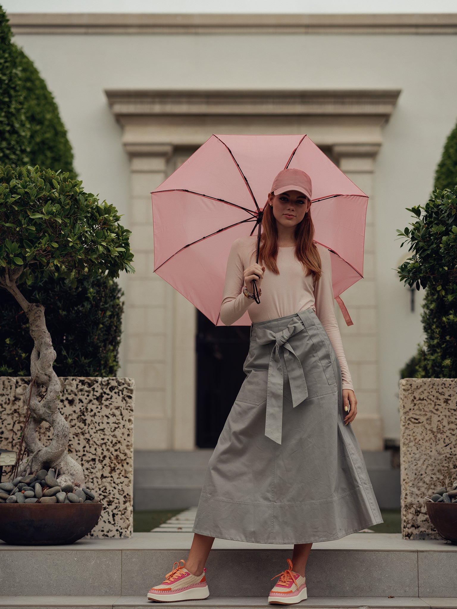 A-line Skirt with Soft Belt