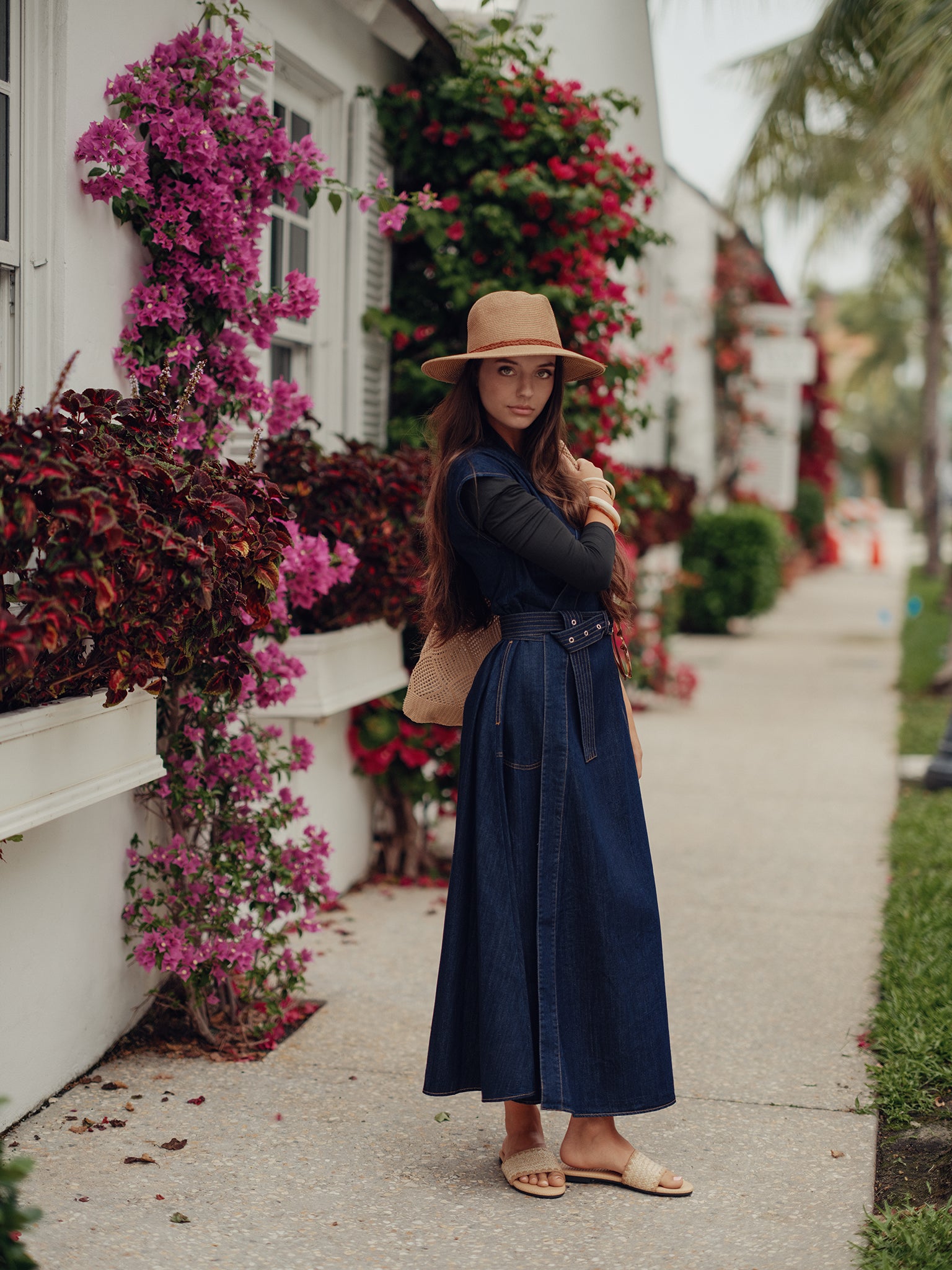 Denim Wrap Dress