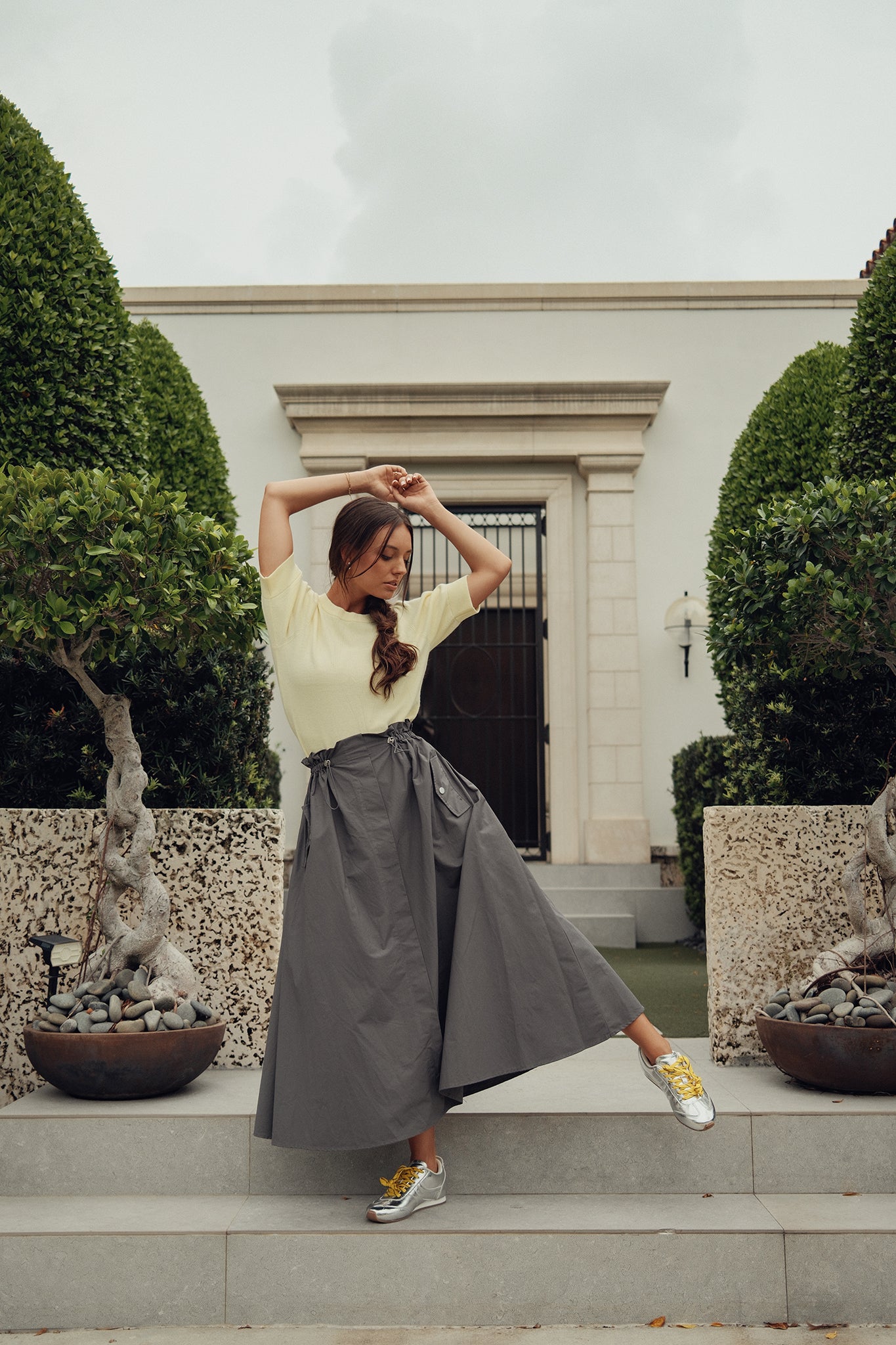Double Drawstring 2 Pocket Skirt