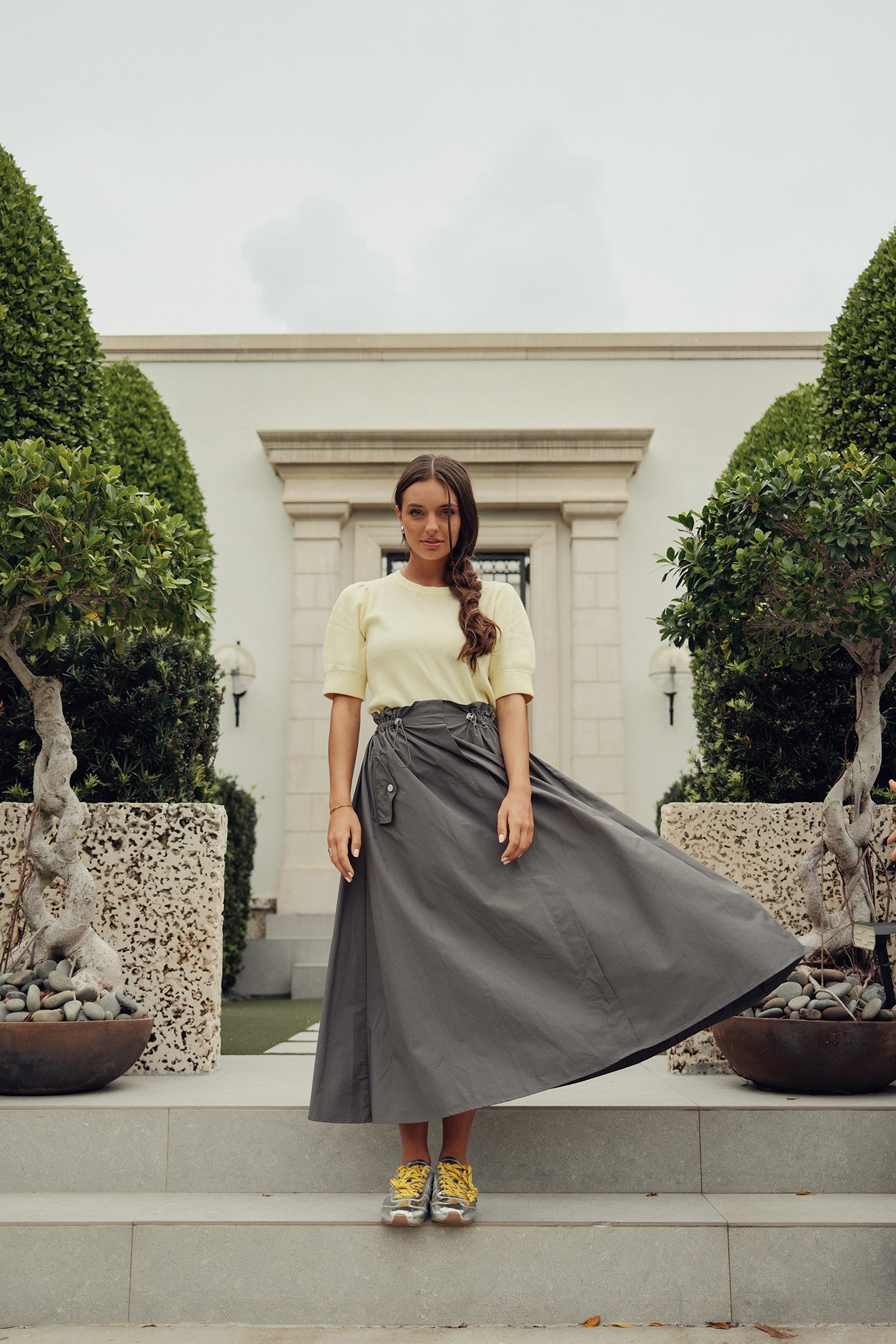 Double Drawstring 2 Pocket Skirt