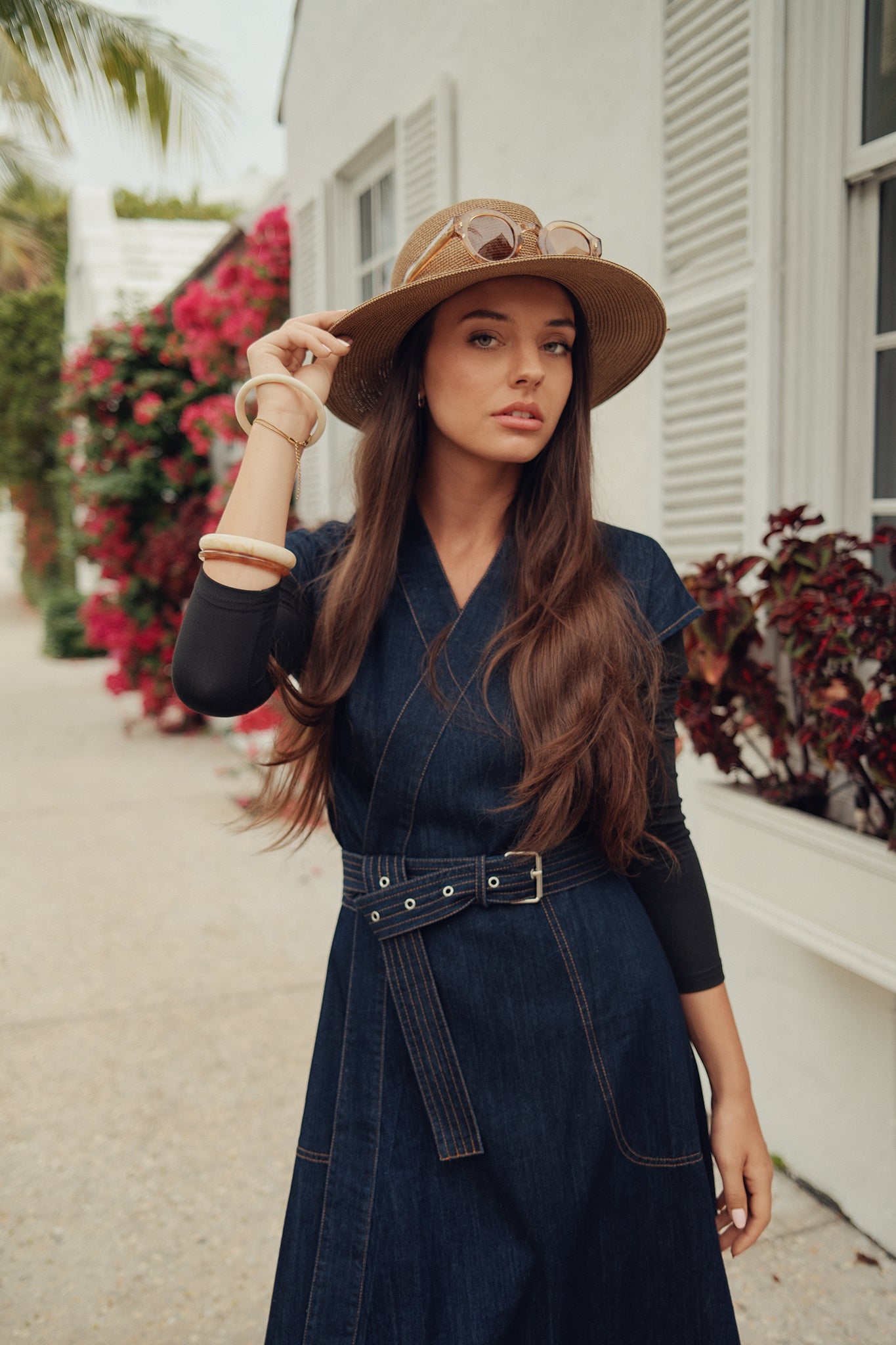 Denim Wrap Dress