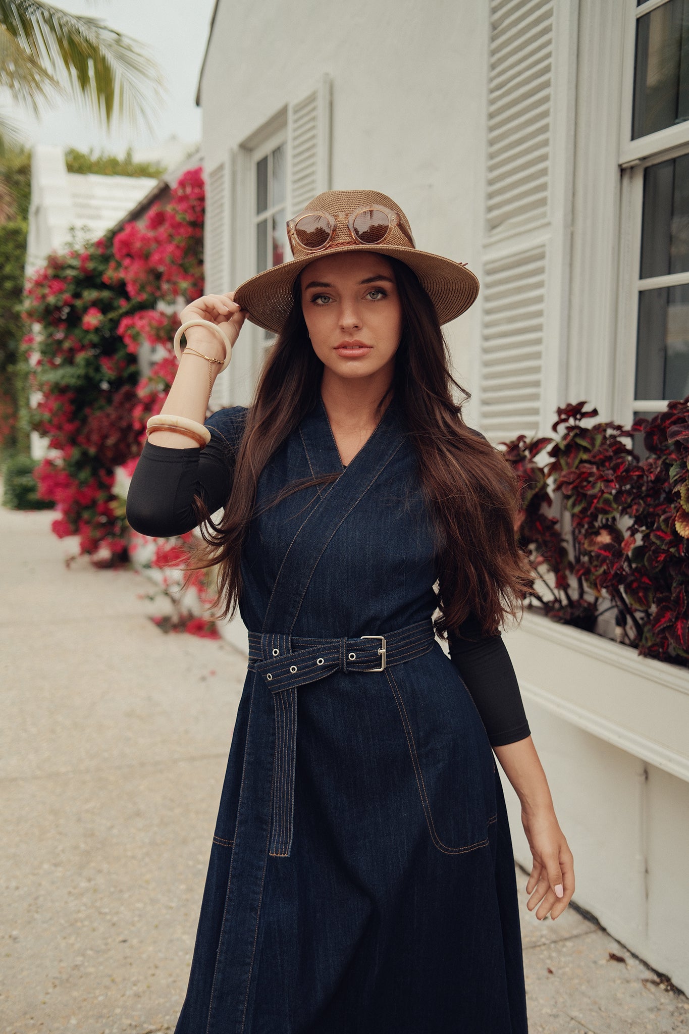 Denim Wrap Dress
