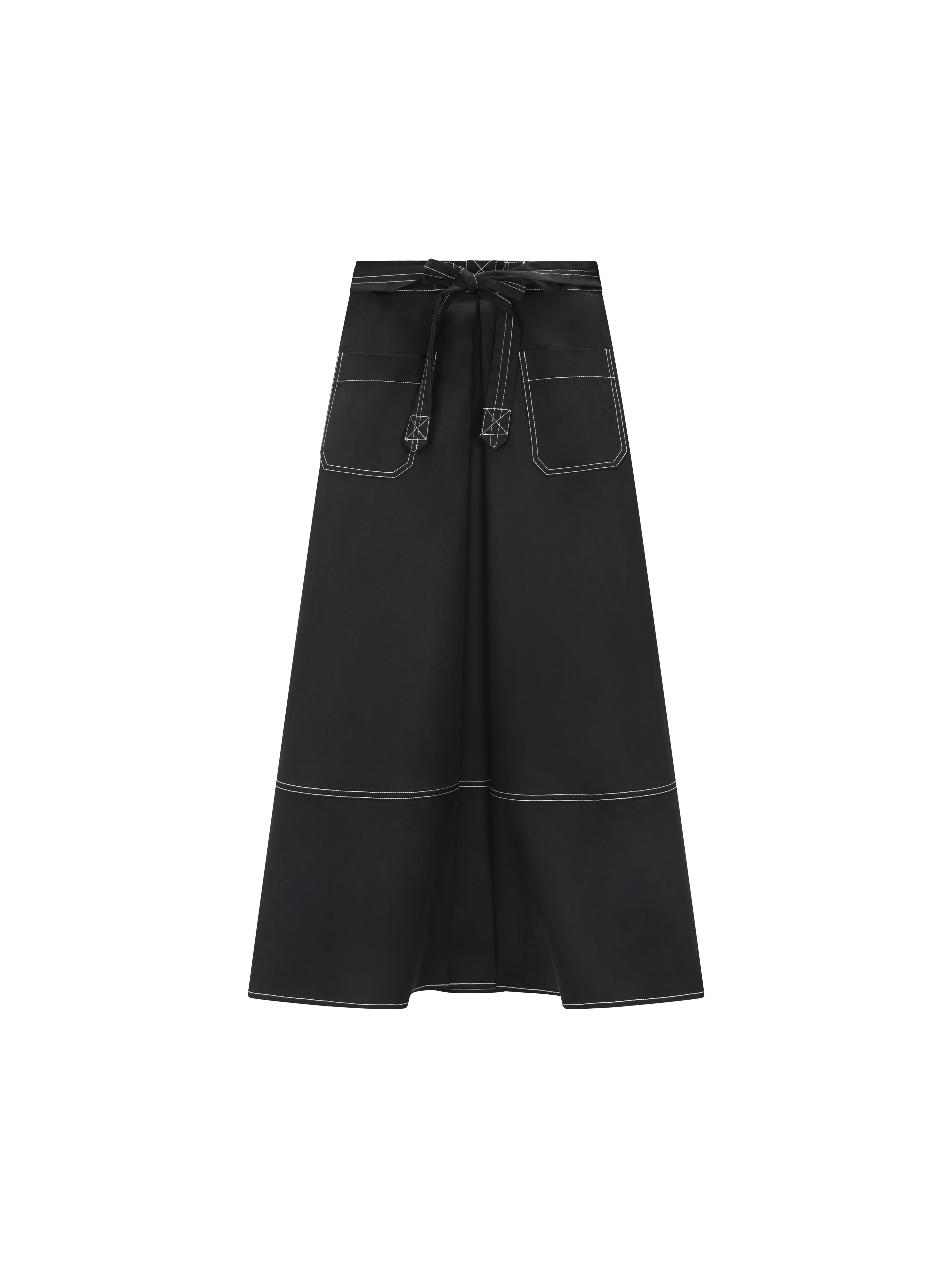 A-line Skirt with Top Stitching