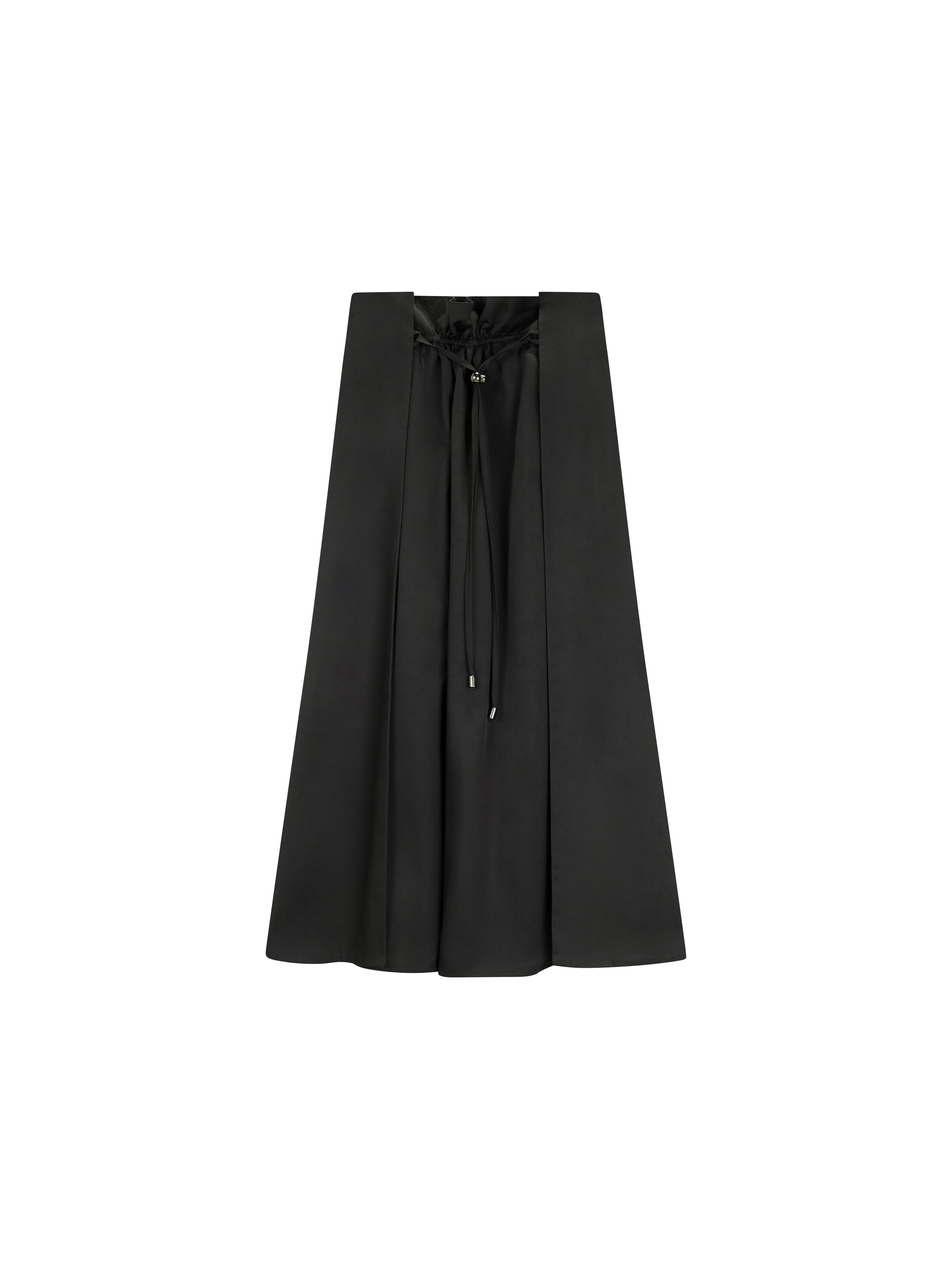 Drawstring A-line Skirt