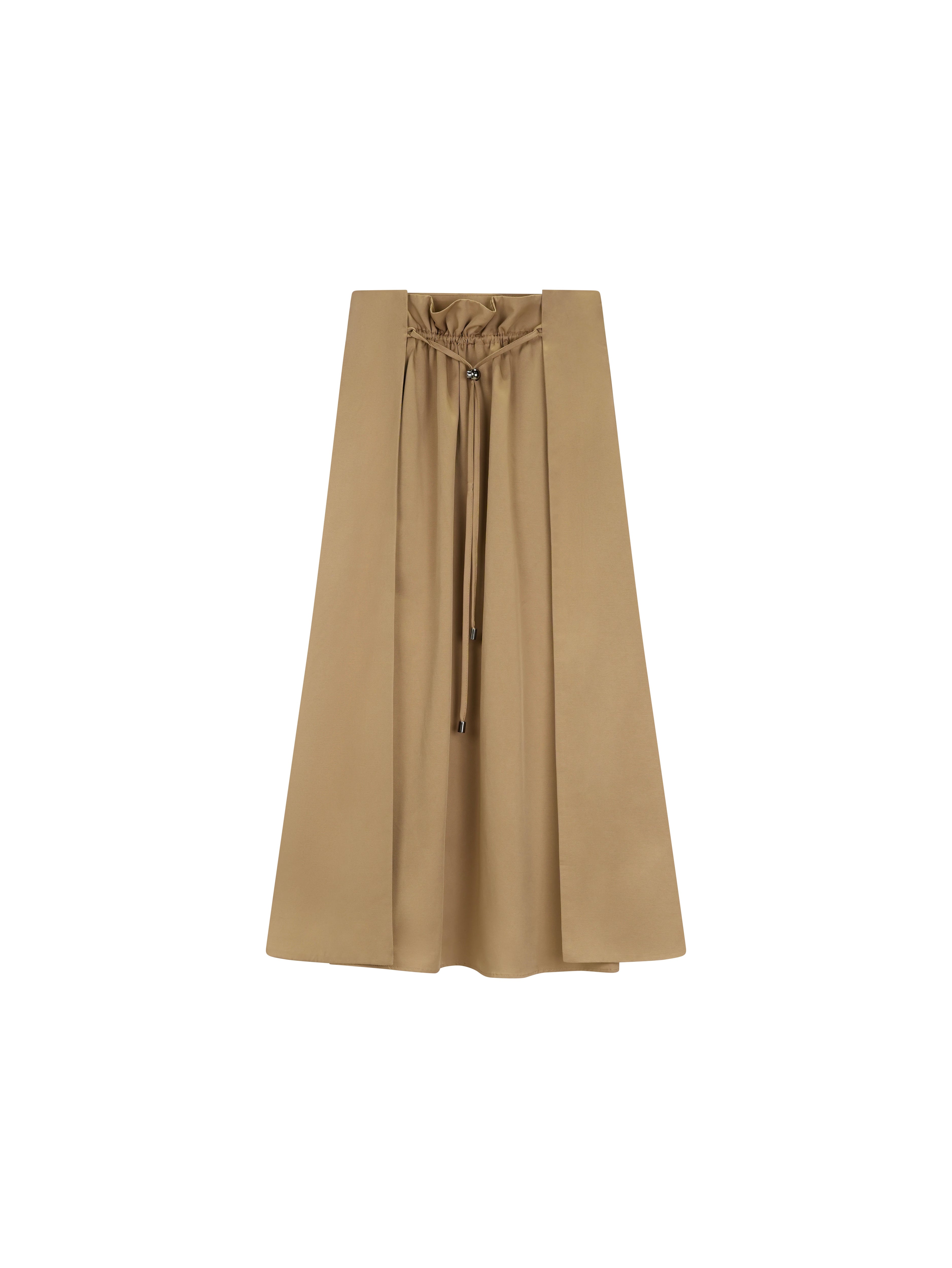 Drawstring A-line Skirt