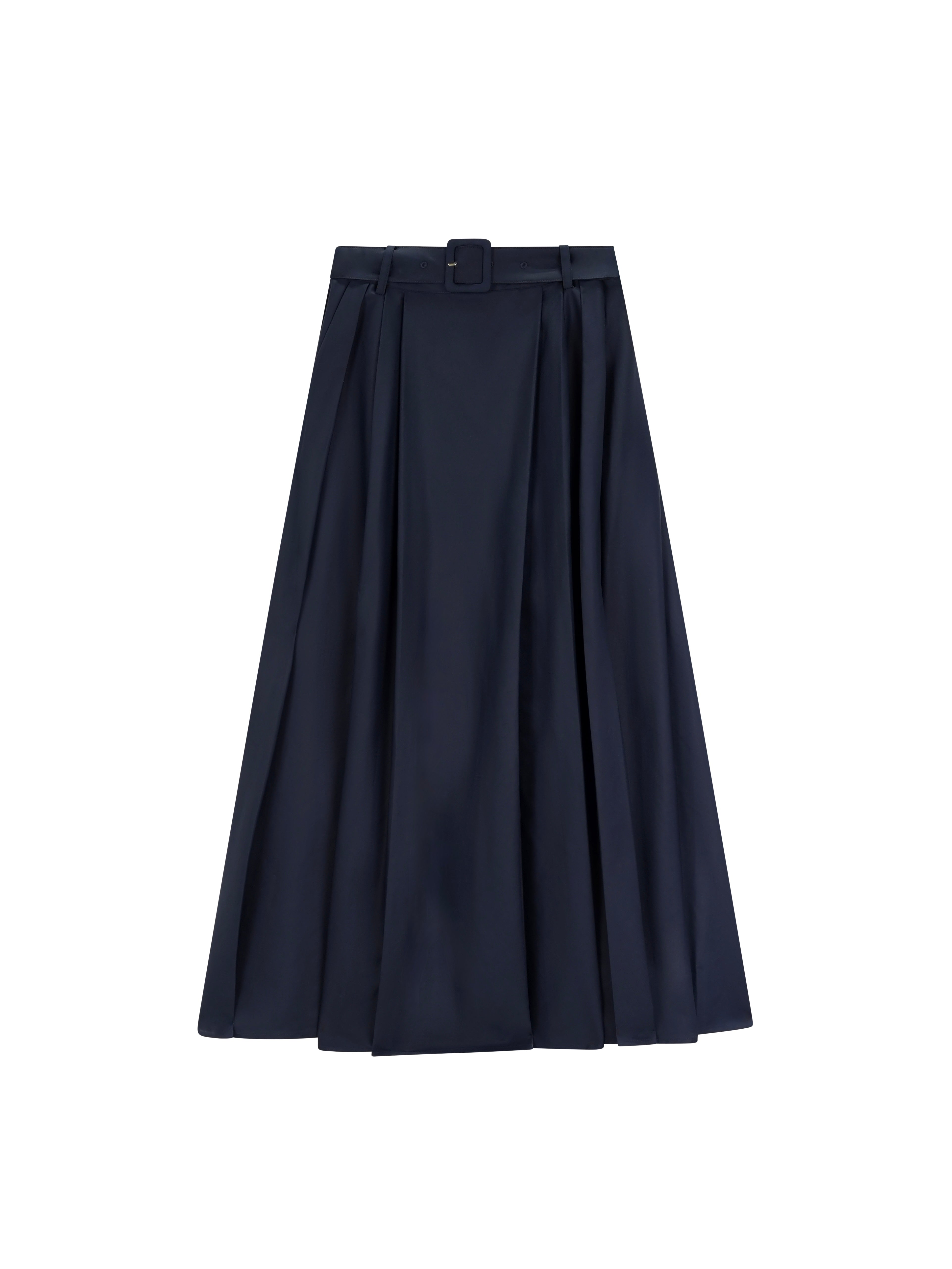 A-line Skirt with Soft Pleats