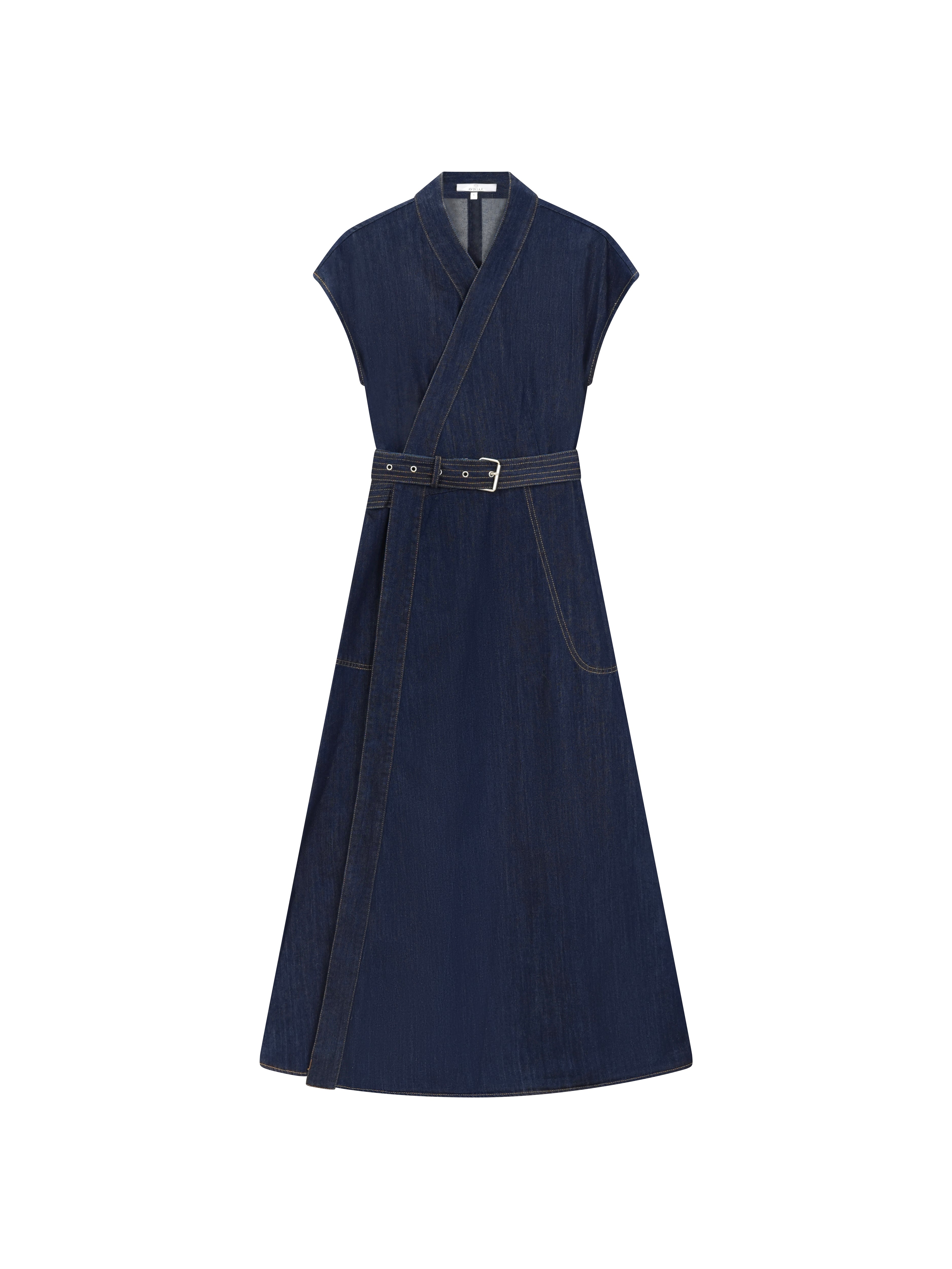 Denim Wrap Dress