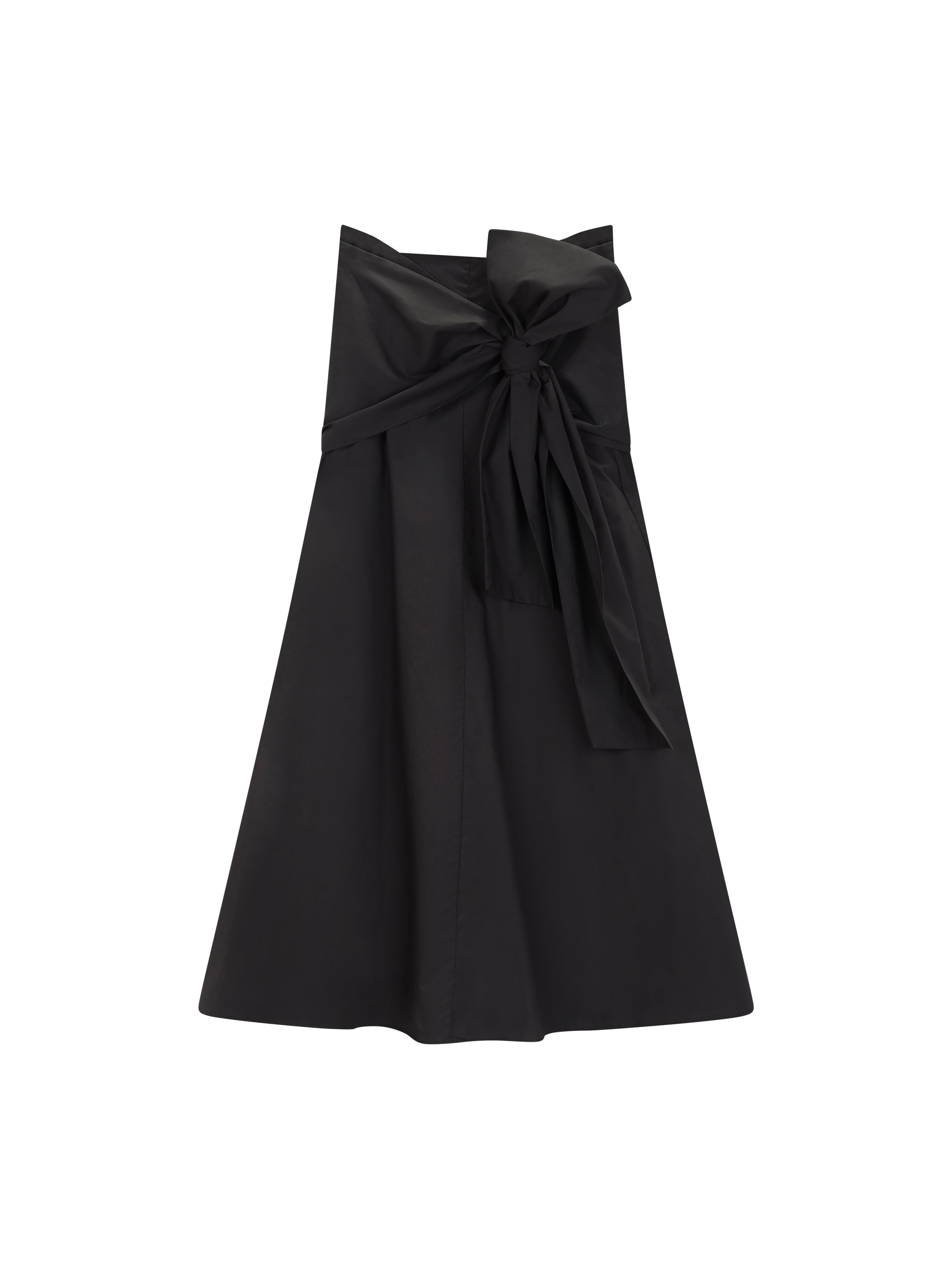 Wide Waistband Dress Skirt