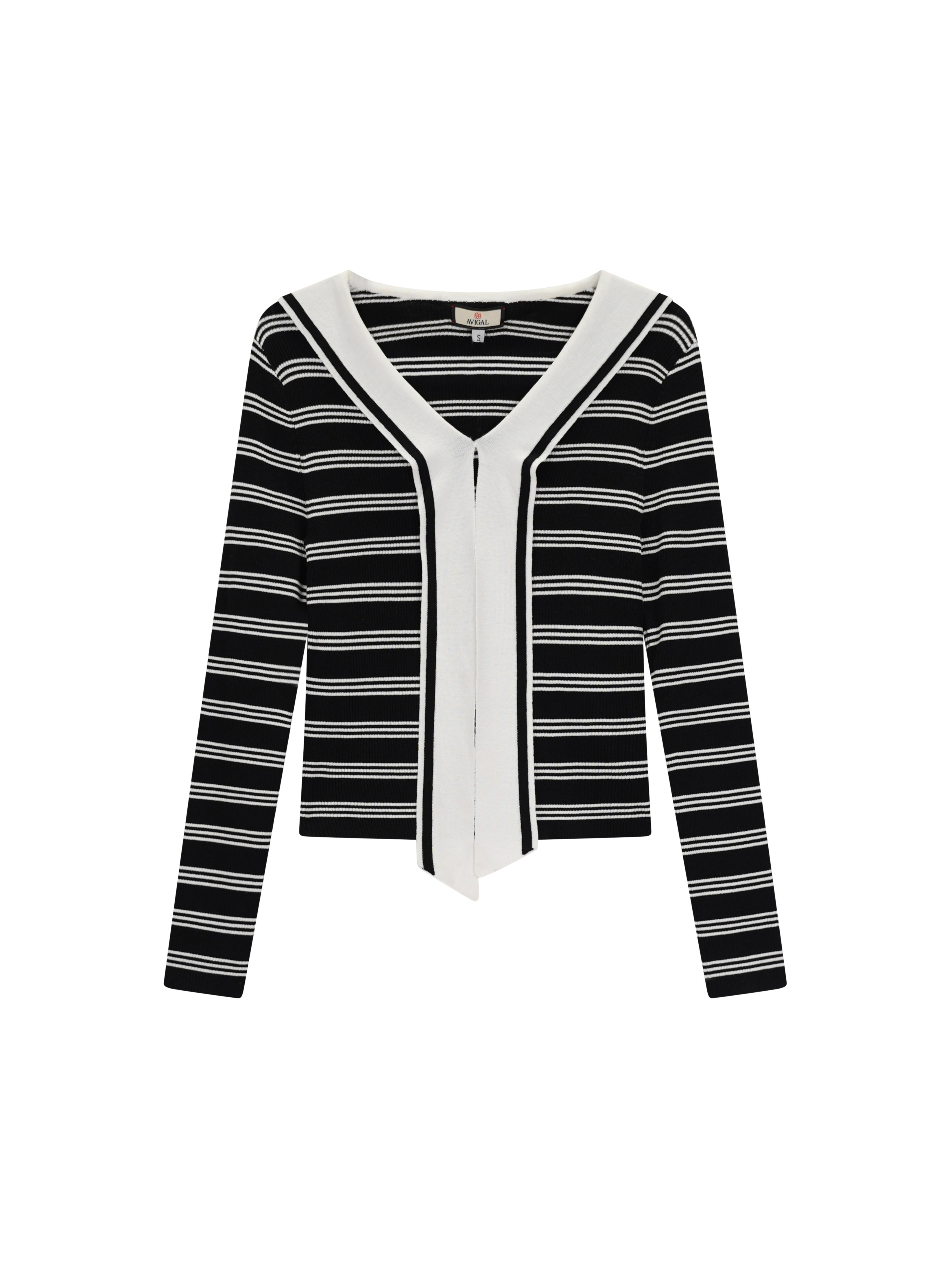 Striped Sailor Collar Sweater