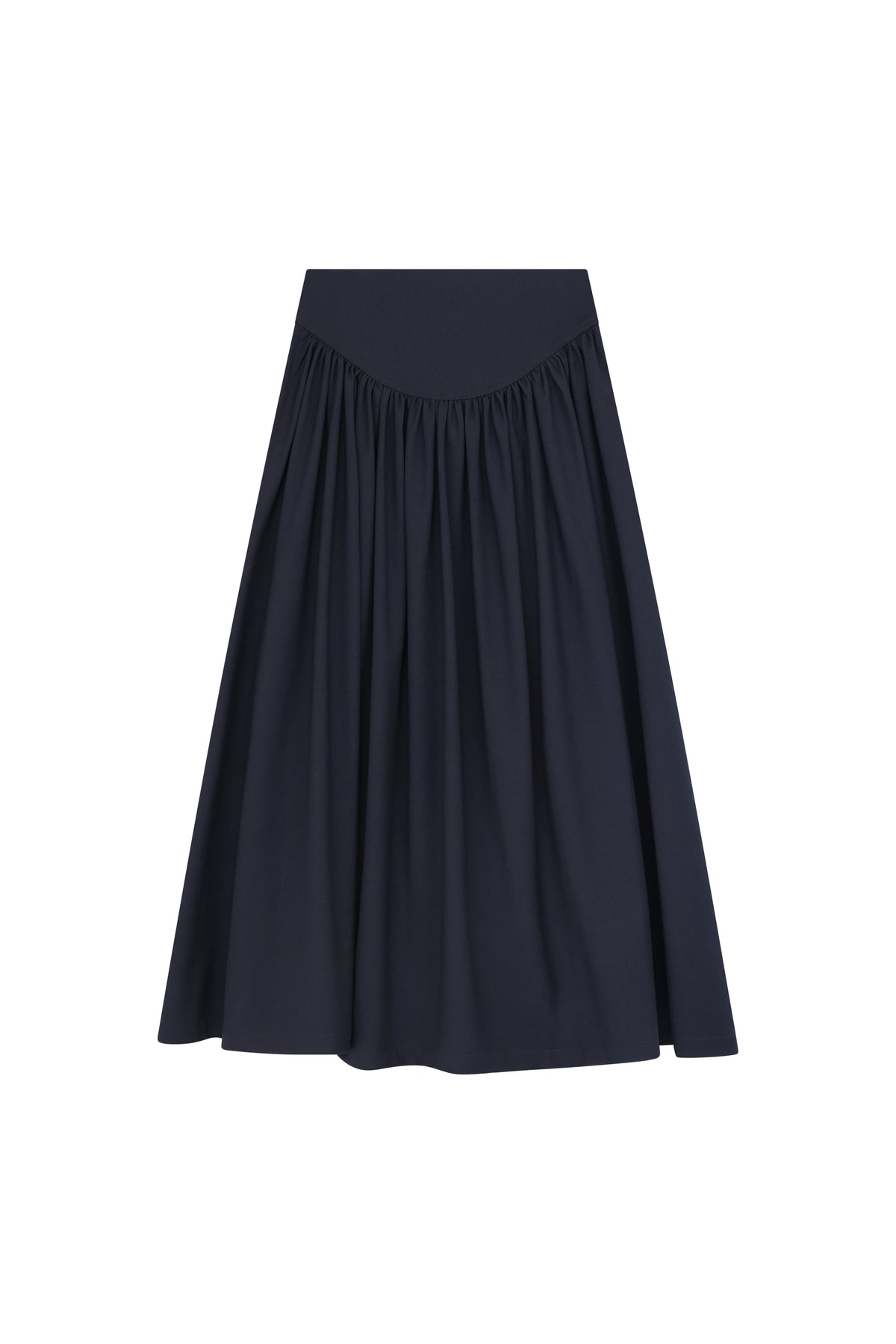 Round Yoke Gathered Skirt