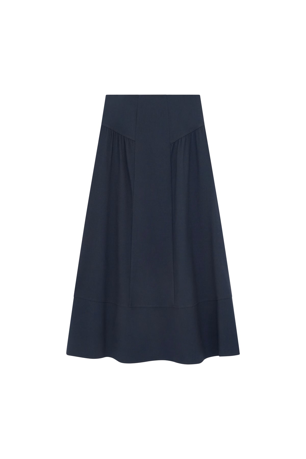 Skirt With Yoke & Gathering On Sides