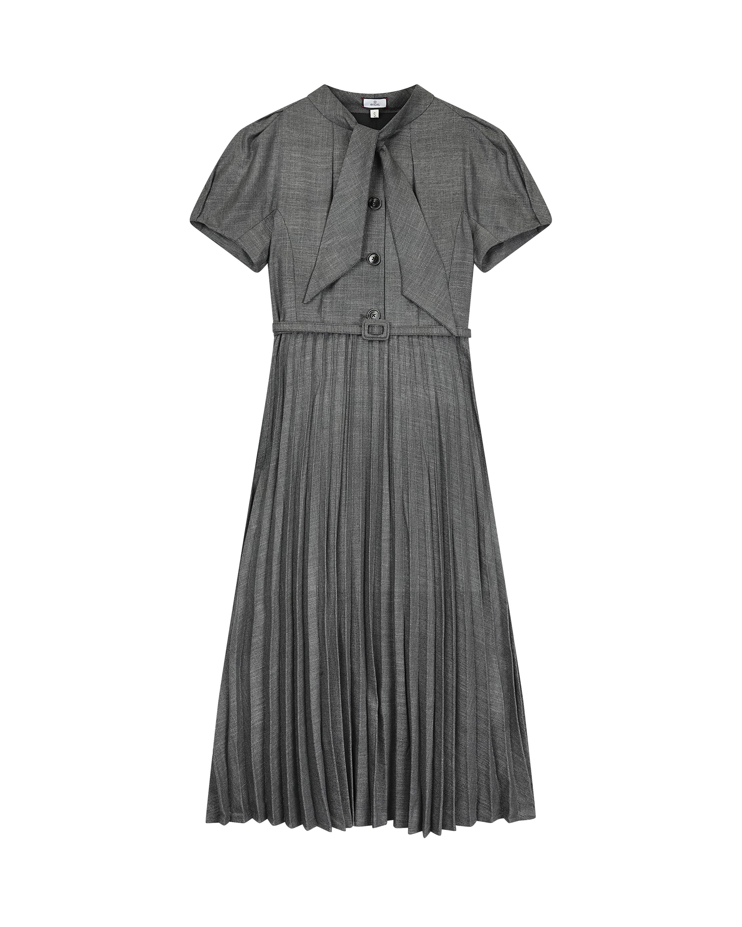Cap Sleeve Pleated Bottom Dress