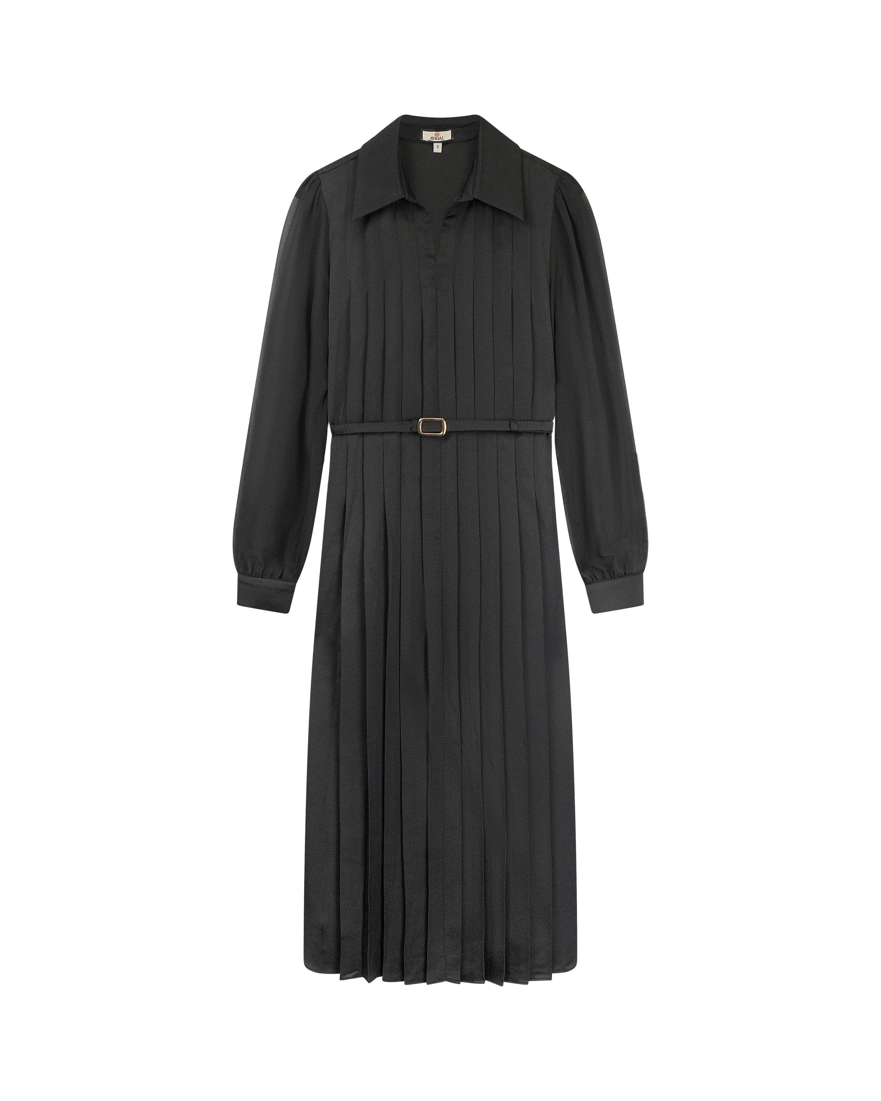 Pleated Chiffon Evening Dress