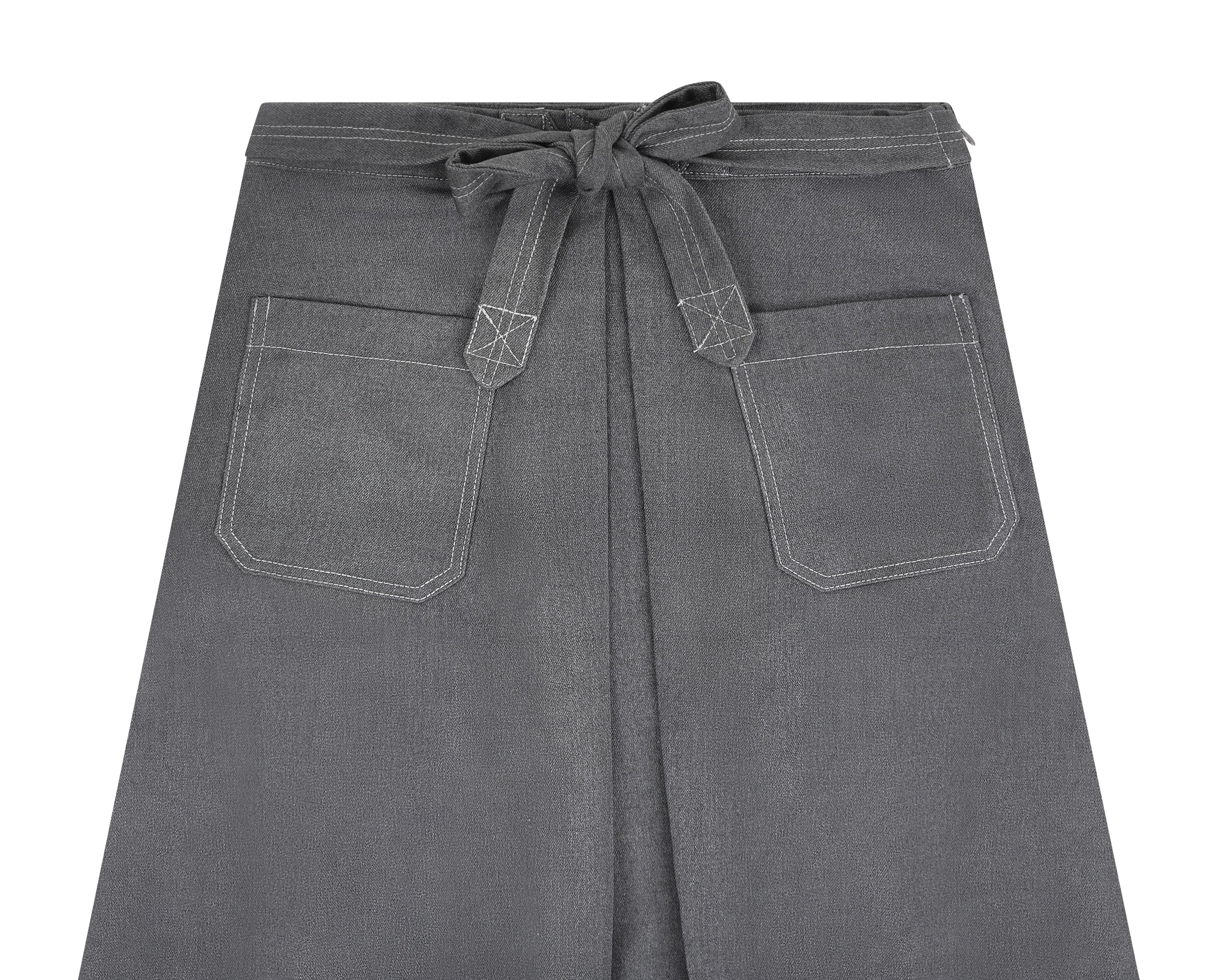 Stitching Pockets and Belt Skirt