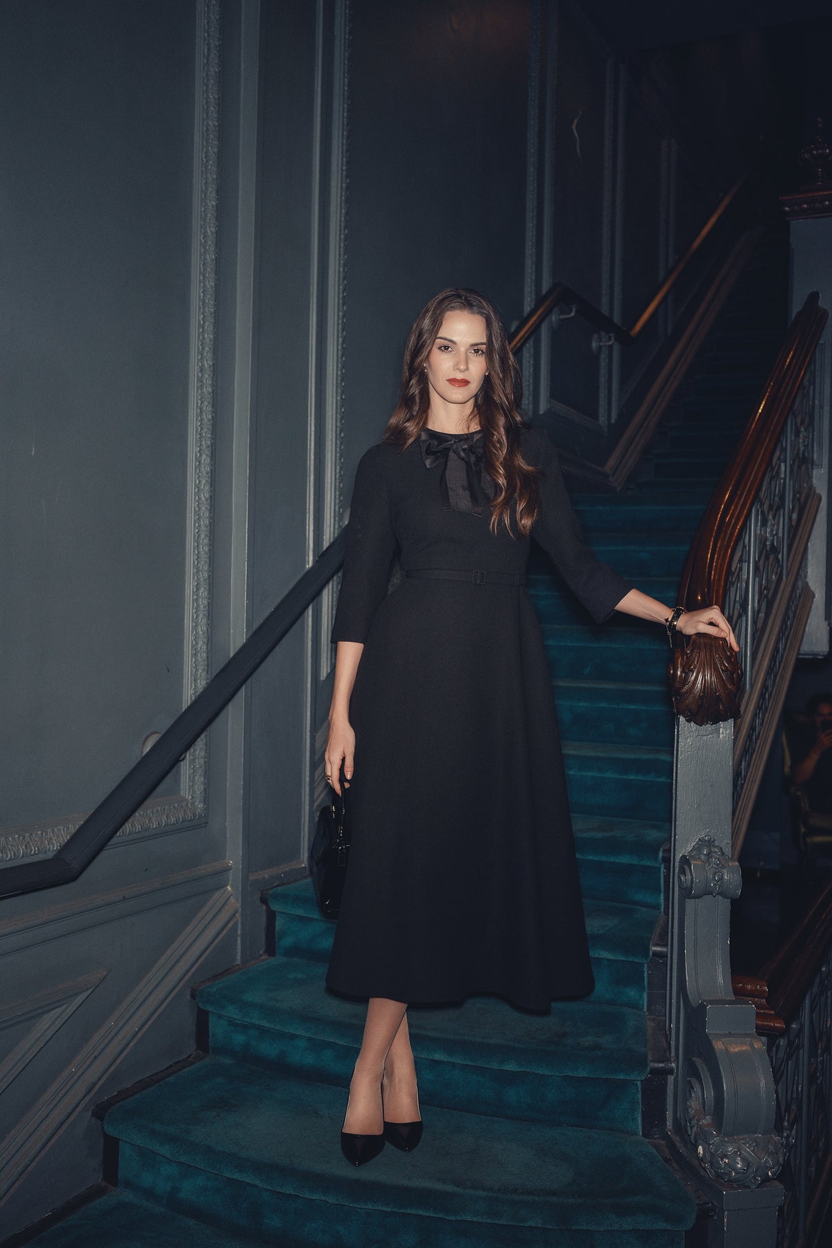 Black Dress With Bow